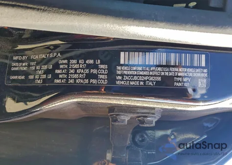 2017 Jeep Renegade Trailhawk from USA, damaged, VIN ZACCJBCB2HPG62056